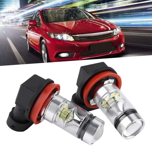 Luz de conducción antiniebla, 2 bombillas para faros delanteros H8 H9 H11, luz antiniebla para coche, rendimiento de alta gama