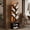 Black, variant on Casacomoda 6 Tier Tall Tree Bookshelf with LED Lights, Bookcase with Double Storage Cabinet, Narrow Corner Display Shelf, Floor Standing Organizer for Living Room, Bedroom, Home Office, Vintage