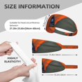 thumbnail image 2 of Orange Net Fishing Boat Headbands for Women Men, Workout Elastic Sweat Band for Yoga Running Cycling Gym Exercise Non Slip Head Bands for Women's Hair, 2 of 5