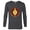 Charcoal Heather, variant on Marvel WHAT IF…? A Ravager Never Flies Solo Badge Standard - Long Sleeve T-Shirt for Men – Customized-White