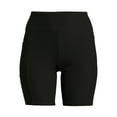 thumbnail image 5 of No Boundaries Women's Rayon Juniors Ribbed Bike Shorts, 5 of 5