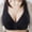 Black, variant on Ohufall Bras for Women Front Closure! Ladies Traceless Comfortable No Steel Ring Vest Breathable Gathering Front Opening Buckle Bra Woman Underwear
