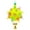 Color:Green, variant on Colorful Hanging Bird Toy Chewable Rubber Ball Parrots Chewing Toy For Parrots Cage Enrichment and Entertainment