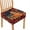 Owl Pumpkin, variant on SEANATIVE Green Marble Print Chair Covers for Dining Set of 2 Dining Chair Seat Covers with Elastic Bottom Reusable Chair Protective Cover for Dining Room Armless Chair Kitchen Home Decor