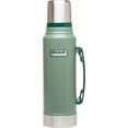 thumbnail image 2 of (2 pack) STANLEY Classic Vacuum Bottle, Green/Silver, 2 of 9