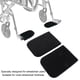 thumbnail image 4 of Almohadilla Protectora Para Reposapiés De Silla De Ruedas, Evita Resbalones, Fundas De Neopreno Para Pies De Silla De Ruedas, 2 Piezas, Evita Arañazos Para Discapacitados Para La, 4 of 7