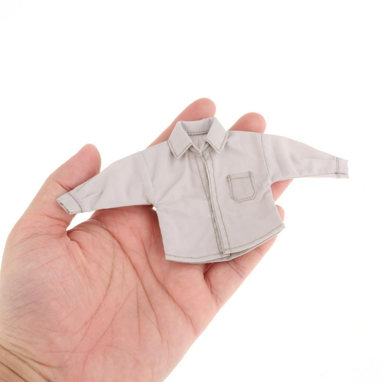 grey dress shirt 1/6th scale figure amazon Amazon.com: Fremego 1/6 Scale Male Clothes Male Shirt Long Sleeve Suit Shirt  Outfit Clothing Accessory for 12inch Action Figure Body (Red) : Toys & Games