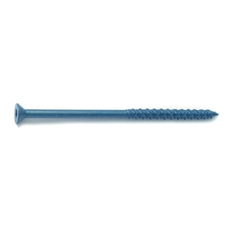 

3/16 x 4 Blue Ruspert Coated Steel Star Drive Flat Head TorqueMaster Masonry Screws