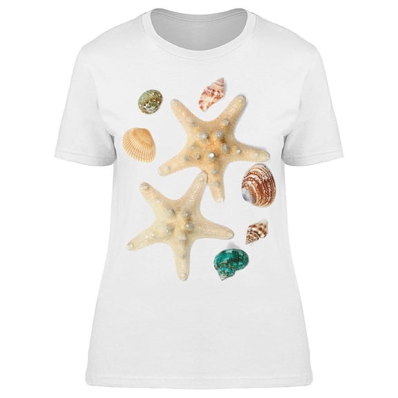 Collection Of Seashells Tee Women's -Image by Shutterstock
