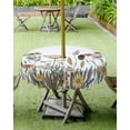 thumbnail image 3 of Pastoral Botanical Outdoor Tablecloth - 60x102 Inch Rectangle Dining Table Cover, Farmhouse Floral Rustic Waterproof Outdoor Table Cloth with Umbrella Hole & Zipper for Picnic/Patio/Party, 3 of 5