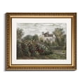 thumbnail image 1 of Decoración mural Simsea con marco dorado de Monet Garden, 33 x 41 cm, 1 of 7