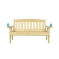 thumbnail image 2 of Amish Heavy Duty 800 Lb Mission Pressure Treated Garden Bench(4 Foot, Oak Stain), 2 of 11