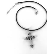 Celtic Cross Pendant - Templar Cross Pendant Necklace for Men- Bico Australia Jewelry - Real Silver Plated - Free generic cord included
