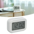 thumbnail image 3 of Table Clock, 12H 24H Formats Weekend Mode Volume Adjustment Digital Clock White  for Bedroom for Home for Office, 3 of 8
