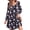 A Purple Floral, variant on UVN Dresses for Women Fall Long Sleeve Square Neck Dress Boho Floral Print Midi Dresses with Pockets