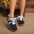 thumbnail image 7 of Womens Sneakers, Sneakers for Women, Womens Tennis Shoes, Walking Shoes Women, Women Fashion Retro Casual Tennis Sneakers Lightweight Comfort Walking Footwear Anti Slip Lifestyle Trainers, Blue 5.5, 7 of 7