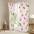 thumbnail image 3 of Homewish Kawaii Pink Cherry Curtains Pack of 2 (42x84 Each) for Kids, Cute Cartoon Fruit Curtains Blackout, Princess Style Bedroom Curtains, Curtains Blackout Home Decor, 3 of 6