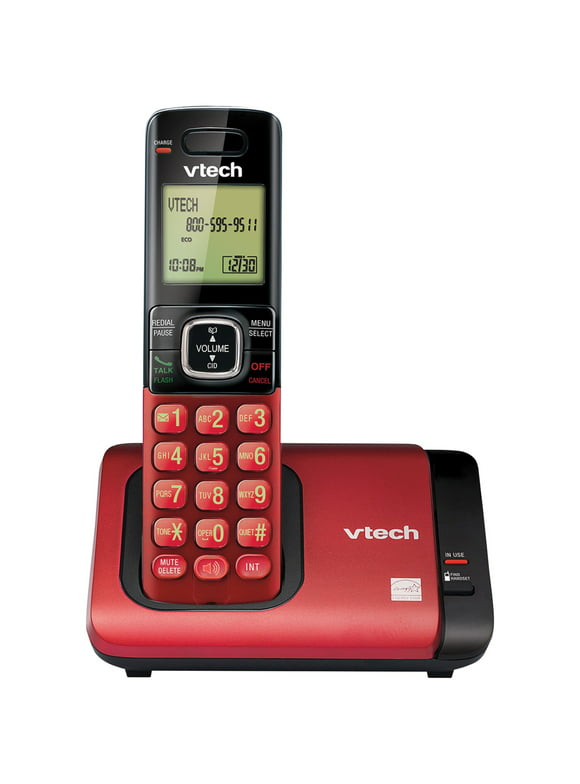 VTech CS6719-16 Cordless Phone System with Caller ID/Call Waiting Red
