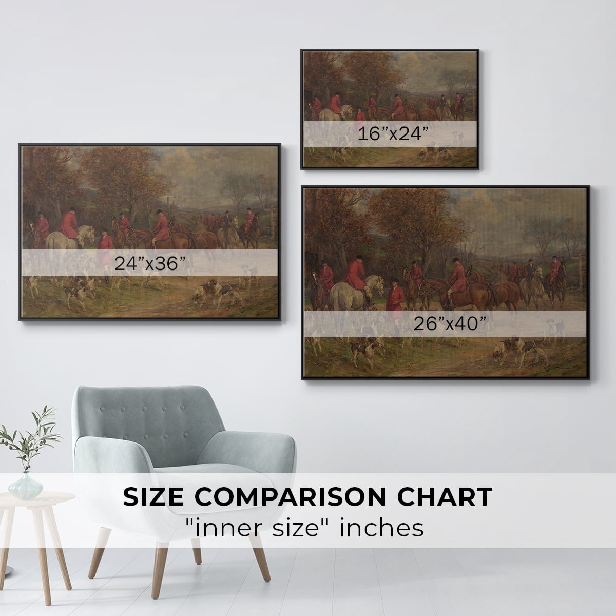 Vintage Animal Print-XXXII By Wexford Home Framed in Black Wood Gallery Wrapped Canvas 25 in. x 37 in.