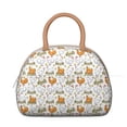 thumbnail image 2 of Country Chick Lunch Bag – Farmhouse Design Featuring Hens, Chicks, and Colorful Eggs, 2 of 4