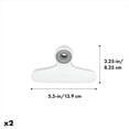 thumbnail image 2 of Paquete de 2 clips para bolsas y chips de plástico OXO Good Grips, color blanco, 2 of 7