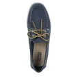 thumbnail image 3 of Rugged Shark Men's Classic Boat Shoes, Genuine Leather with Odor Control Technology, Navy Blue, Men's Size 13, 3 of 6