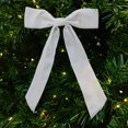 thumbnail image 2 of Holiday Time 6 Pack White Christmas Bow Decorations, 2 of 4
