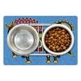 thumbnail image 1 of Ethnic Pet Mat for Food and Water, Folkloric Horse Animal with Tradition Ukraine Culture Ornament Boho Graphic, Non-Slip Rubber Mat for Dogs and Cats, 18" X 12", by Ambesonne, 1 of 2