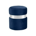 thumbnail image 1 of Meridian Furniture Hailey Contemporary Velvet Ottoman/Stool in Navy, 1 of 8