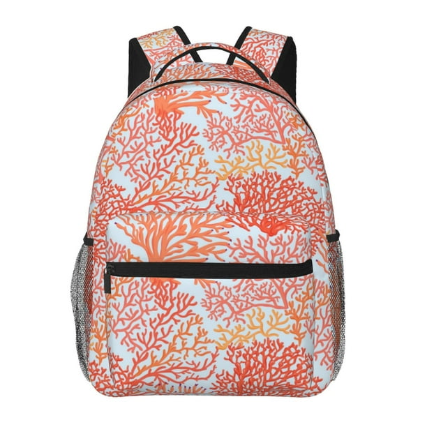 Balery Corals Mochila Escolar Impresa, Mochila Ligera para Viajes Casual, Mochila Duradera y Cómoda Multifuncional, Mochila para Laptop-One Size