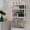 Updated White Standard 1 Pack, variant on Towel Rack Bathroom Storage Shelves Over The Toilet with Towel Bar 100% Bamboo Adjustable Height Floating Shelf Wall Shower Shelf for Small Space Updated Painting