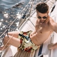 thumbnail image 2 of luoweisi Men's Beach Shorts Quick Dry Swim Trunks with Mesh Lining Woodpecker L, 2 of 5