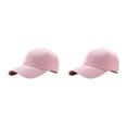 thumbnail image 2 of Ruiboury Adjustable Baseball Cap Sporty Style With Breathable Polyester Universal Baseball Cap Outdoors Sun Cap Sport Cap pink 2Set, 2 of 6
