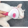 thumbnail image 4 of Dog & Cat Brush, Soft Self Cleaning Slicker Brush, Skin-Friendly Upgraded Dog Brush for Shedding, Massaging, and Grooming – Perfect for Long & Short Coats (Pink), 4 of 6