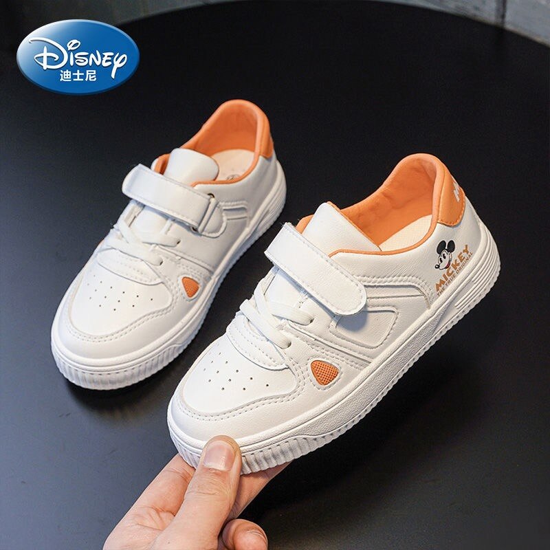 Baskets En Cuir PU Pour Enfants - Lacets Réglables, Confortables Pour Printemps/automne/hiver
