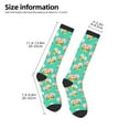 thumbnail image 2 of Naloa Avocado Lovers Thigh High Socks Extra Long Stretchy Sock Women Over Knee High Opaque Stocking Daily Wear, 2 of 6