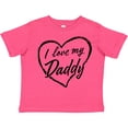 thumbnail image 3 of Inktastic I Love My Daddy in Black Chalk Heart Boys or Girls Toddler T-Shirt, 3 of 5