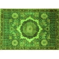 thumbnail image 1 of Ahgly Company Indoor Rectangle Abstract Green Modern Area Rugs, 7' x 9', 1 of 4