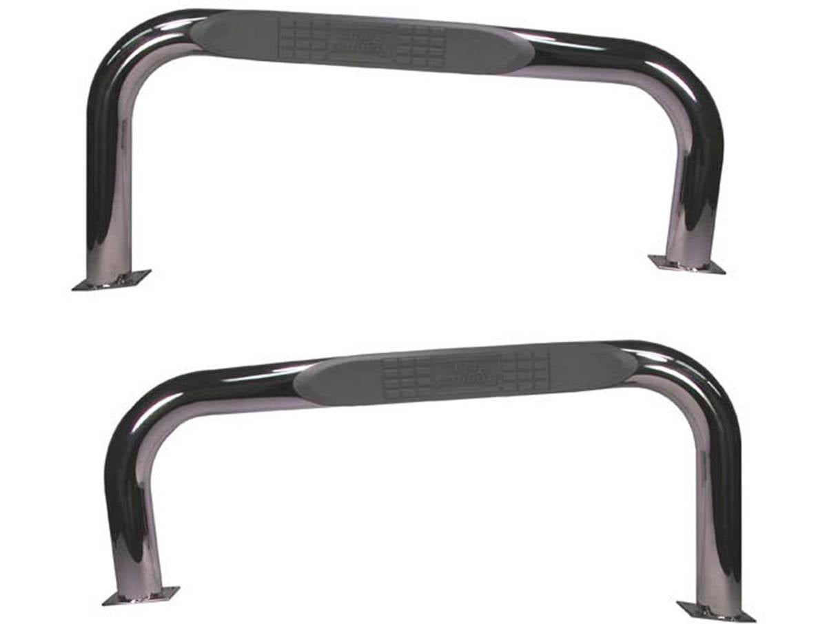 Rugged Ridge by RealTruck Round Tube Side Steps for Jeep CJ | Black | 11504.03 | Compatible with 1976-1986 Jeep CJ
