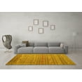 thumbnail image 3 of Ahgly Company Machine Washable Indoor Rectangle Persian Yellow Traditional Area Rugs, 2' x 4', 3 of 4