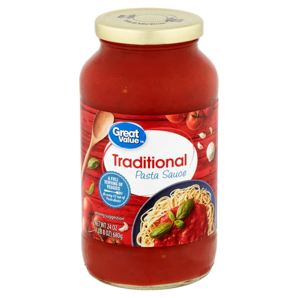 Great Value Traditional Pasta Sauce, 24 oz