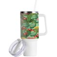 thumbnail image 2 of SKYSONIC 40oz Tropical Flower Cactus Tumbler With Lid And Straw Travel Coffee Mug Stainless Steel Insulated Thermal Tumblers Cup, 2 of 7