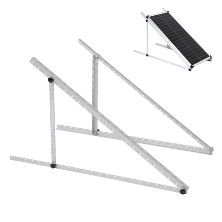 AeternaSol 45 Inch Adjustable Tilt Solar Panel Mount Brackets, 2400Pa Windproof for 100-400W Solar Panels