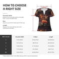 thumbnail image 5 of Naloa Butterfly Sitting on a Flower Print T-Shirts Short Sleeve V Neck Tees for Women Fashion Tops Trendy Lightweight Soft Casual Summer Outfits Clothes, 5 of 5