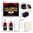 thumbnail image 3 of Halloween Fake Blood Kit with Plasma Drops and Spray, Horror Makeup Special Effects Props for Face and Body, Includes Cleansing Soap, 60ml Total, 3 of 9