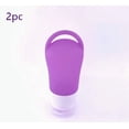 thumbnail image 1 of Juego de botellas desinfectantes, botella de almacenamiento portátil con orificio for colgar, botella dispensadora de desinfectante de manos de silicona, 1 of 2