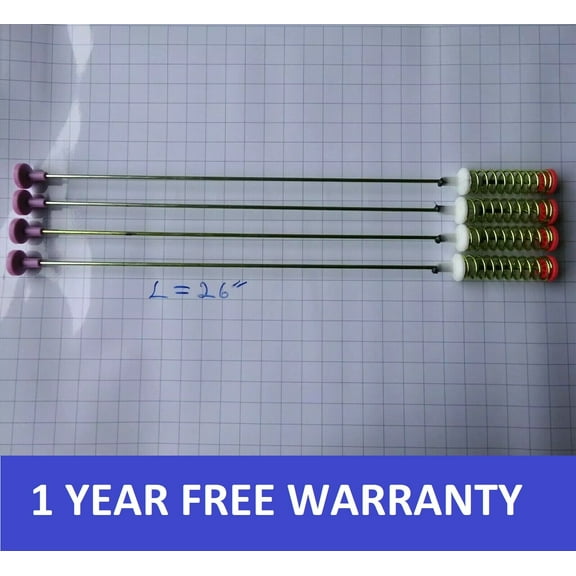 4 Pcs Replacement Washer Rod For Samsung DC97-16350U AP6884450 PS12720841 26"