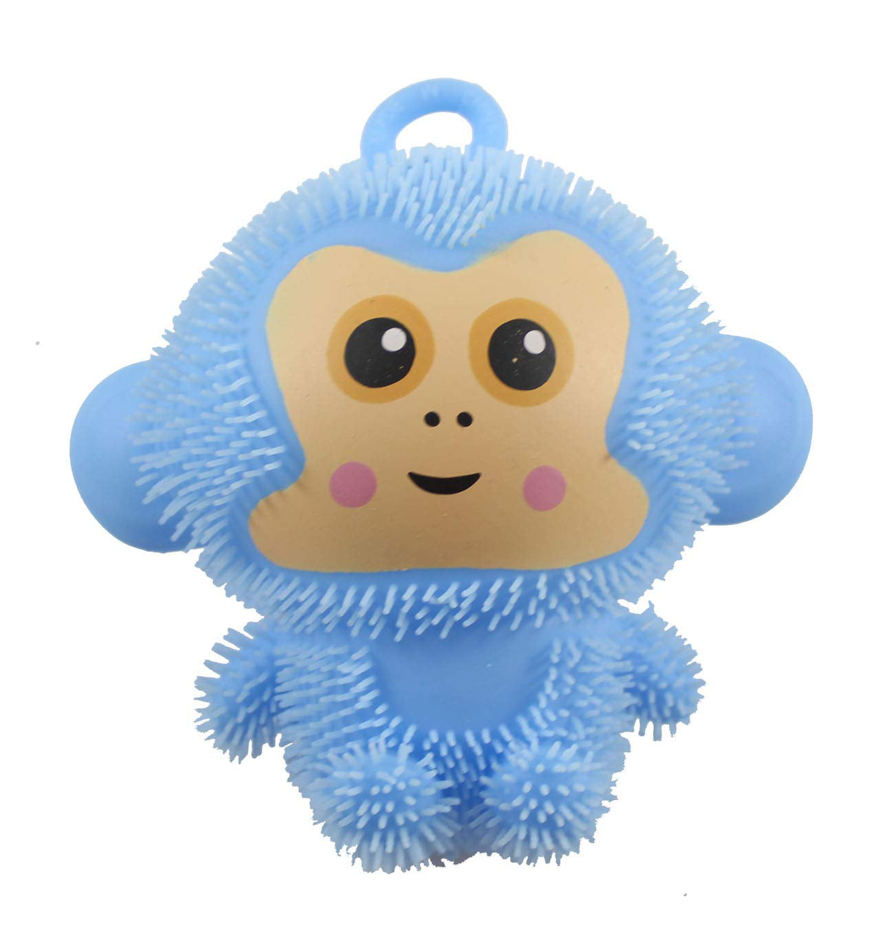 Squishy Squeezey Sensory Squeeze Air Filled Balls Light Up Puffer Monkey Toy 