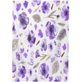 thumbnail image 2 of Watercolor Violet Tablecloth 60" x 108" Rectangle Table Cloth Stain-Resistant Dining Table Cover for Home Dinner Party House Decor, 2 of 7