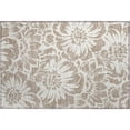 thumbnail image 2 of Addison Rugs Mayfield Washable Transitional Floral Taupe Rectangle Rug, 1'8" x 2'6", 2 of 5